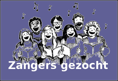 zangers gezocht